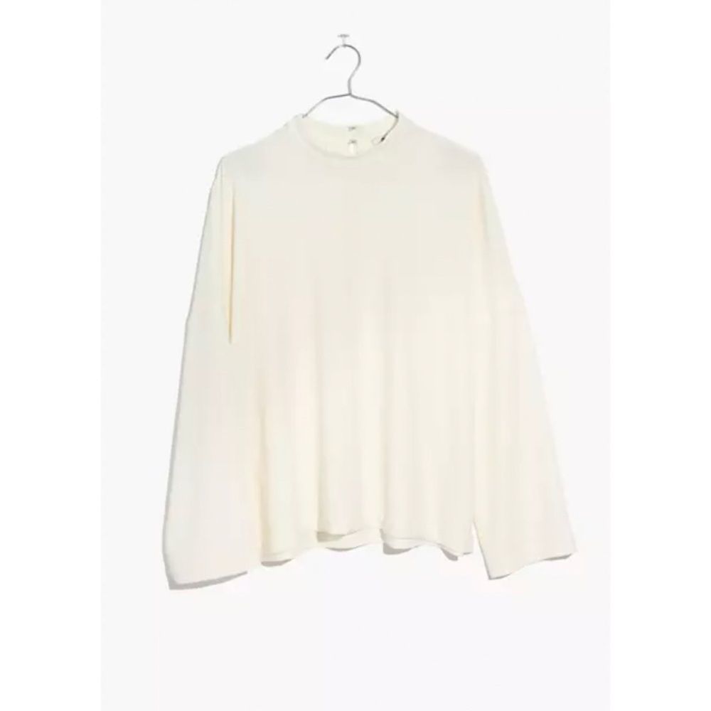 Madewell Moderne Mockneck Long Sleeve Blouse